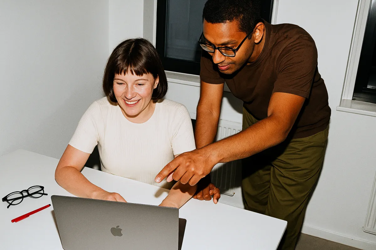 Equipe reunida discutindo ideias inovadoras